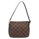 LOUIS VUITTON Damier Ebene Trousse Make Up Pouch N51982 LV Auth 193409-13