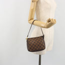 LOUIS VUITTON Damier Ebene Trousse Make Up Pouch N51982 LV Auth 193409-20