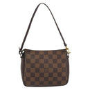 LOUIS VUITTON Damier Ebene Trousse Make Up Pouch N51982 LV Auth 193409-2