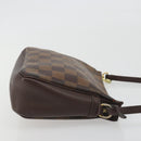 LOUIS VUITTON Damier Ebene Trousse Make Up Pouch N51982 LV Auth 193409-3