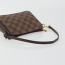 LOUIS VUITTON Damier Ebene Trousse Make Up Pouch N51982 LV Auth 193409-7