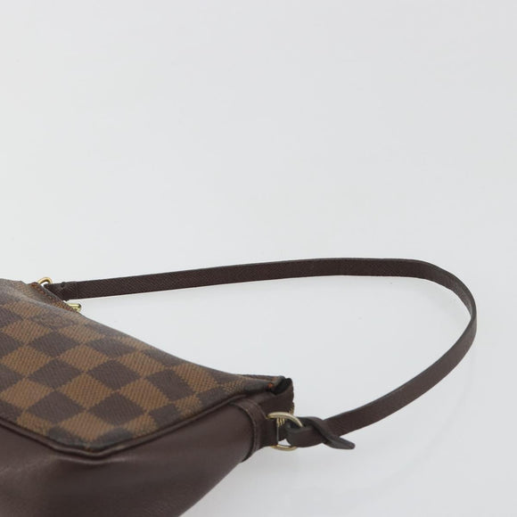 LOUIS VUITTON Damier Ebene Trousse Make Up Pouch N51982 LV Auth 193409