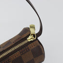 LOUIS VUITTON Damier Ebene Papillon Pouch LV Auth 193410V-14