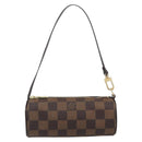 LOUIS VUITTON Damier Ebene Papillon Pouch LV Auth 193410V-2