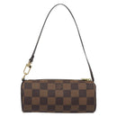 LOUIS VUITTON Damier Ebene Papillon Pouch LV Auth 193410V-3