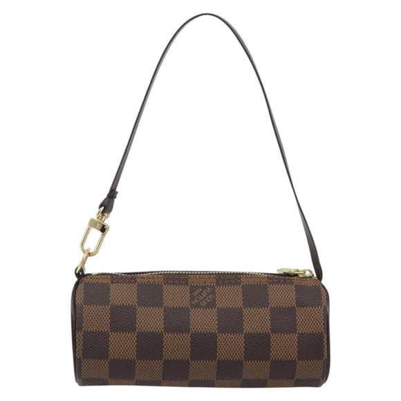 LOUIS VUITTON Damier Ebene Papillon Pouch LV Auth 193410V
