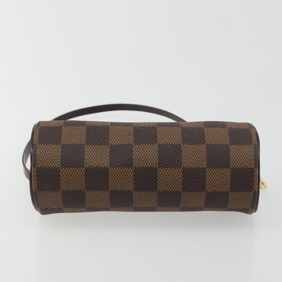 LOUIS VUITTON Damier Ebene Papillon Pouch LV Auth 193410V