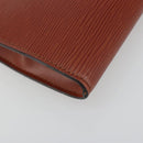 LOUIS VUITTON Epi Pochette Accessoires Pouch Brown M52953 LV Auth 193411-14