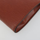 LOUIS VUITTON Epi Pochette Accessoires Pouch Brown M52953 LV Auth 193411-15