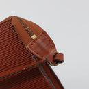 LOUIS VUITTON Epi Pochette Accessoires Pouch Brown M52953 LV Auth 193411-17