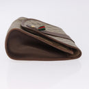 GUCCI GG Supreme Web Sherry Line Bag PVC Beige Gold 156 01 030 Auth 193414-3