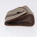 GUCCI GG Supreme Web Sherry Line Bag PVC Beige Gold 156 01 030 Auth 193414-4