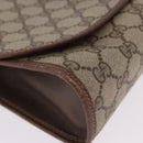 GUCCI GG Supreme Web Sherry Line Bag PVC Beige Gold 156 01 030 Auth 193414-7