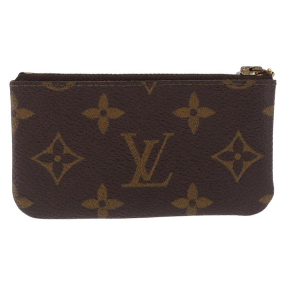 LOUIS VUITTON Monogram Pochette Cles Coin Purse M62650 LV Auth 193416