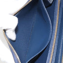 LOUIS VUITTON Damie Payette Zippy Wallet Long Wallet Blue N63172 LV Auth 193419V-18