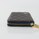 LOUIS VUITTON Damie Payette Zippy Wallet Long Wallet Blue N63172 LV Auth 193419V-4