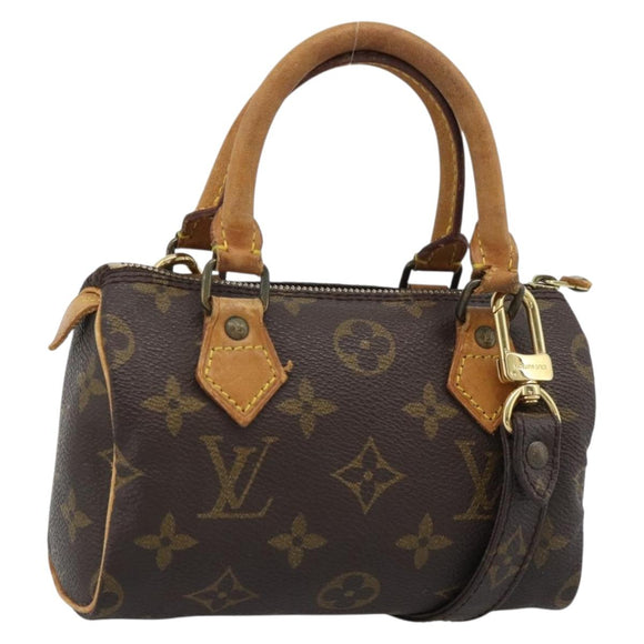 LOUIS VUITTON Monogram Mini Speedy Hand Bag M41534 LV Auth 193420