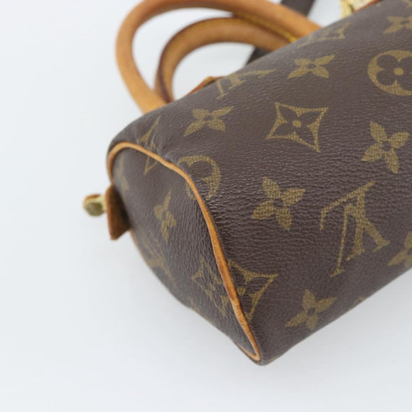 LOUIS VUITTON Monogram Mini Speedy Hand Bag M41534 LV Auth 193420