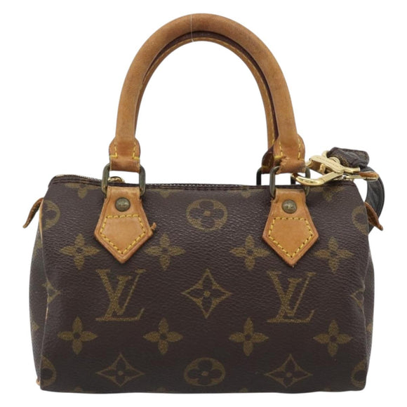LOUIS VUITTON Monogram Mini Speedy Hand Bag M41534 LV Auth 193420