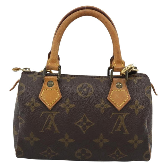 LOUIS VUITTON Monogram Mini Speedy Hand Bag M41534 LV Auth 193420