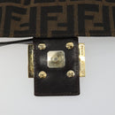 FENDI Zucca Canvas Mamma Baguette Shoulder Bag Brown Black Auth 193423V-17