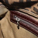 FENDI Zucca Canvas Mamma Baguette Shoulder Bag Brown Black Auth 193423V-24