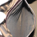 FENDI Zucca Canvas Mamma Baguette Shoulder Bag Brown Black Auth 193423V-25