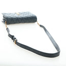 SAINT LAURENT Cassandra Angie Chain Shoulder Bag Leather Navy Gold Auth 193424M-7
