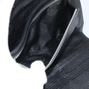 Chrome Hearts Wave4 3-Snap Quilted Long Wallet Leather Black Auth 193427SM-11