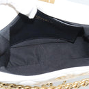 CHANEL Matelasse Chain Shoulder Bag Lamb Skin 2way White Gold CC Auth 193428SAM-11