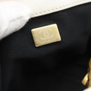 CHANEL Matelasse Chain Shoulder Bag Lamb Skin 2way White Gold CC Auth 193428SAM-12