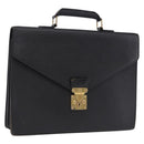 LOUIS VUITTON Epi ServietteConseiller Business Bag Black M54422 LV Auth 193430-1