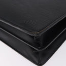 LOUIS VUITTON Epi ServietteConseiller Business Bag Black M54422 LV Auth 193430-17