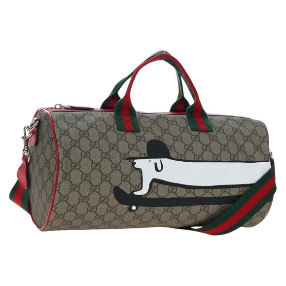 GUCCI Ewan Roberts GG Supreme Children's Dog Bag PVC 2way 793849 Auth 193431SAM
