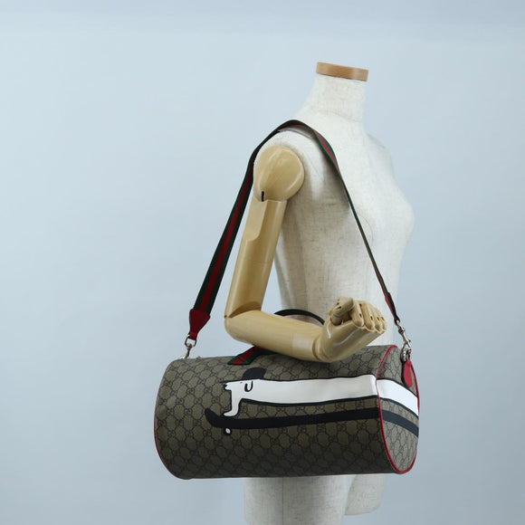 GUCCI Ewan Roberts GG Supreme Children's Dog Bag PVC 2way 793849 Auth 193431SAM