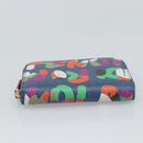 FENDI Coin Purse Leather Navy Gold Auth 193435V-6