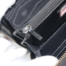 GUCCI GG Marmont Ghost Long Wallet Leather Black Gold 448087 Auth 193436A-19
