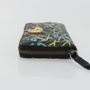 GUCCI GG Marmont Ghost Long Wallet Leather Black Gold 448087 Auth 193436A-5