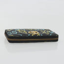 GUCCI GG Marmont Ghost Long Wallet Leather Black Gold 448087 Auth 193436A-6