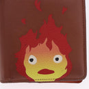 LOEWE × Studio Ghibli Anagram Calcifer Wallet Leather Brown Gold Auth 193437SAM-17