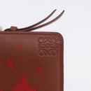 LOEWE × Studio Ghibli Anagram Calcifer Wallet Leather Brown Gold Auth 193437SAM-18