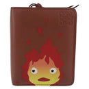 LOEWE × Studio Ghibli Anagram Calcifer Wallet Leather Brown Gold Auth 193437SAM-13
