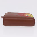 LOEWE × Studio Ghibli Anagram Calcifer Wallet Leather Brown Gold Auth 193437SAM-4