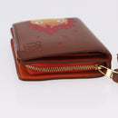 LOEWE × Studio Ghibli Anagram Calcifer Wallet Leather Brown Gold Auth 193437SAM-5