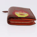 LOEWE × Studio Ghibli Anagram Calcifer Wallet Leather Brown Gold Auth 193437SAM-6