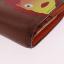 LOEWE × Studio Ghibli Anagram Calcifer Wallet Leather Brown Gold Auth 193437SAM-7