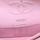 CHANEL Matelasse 25 Chain Shoulder Bag cotton Pink Silver CC Auth 193441-18