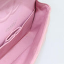 CHANEL Matelasse 25 Chain Shoulder Bag cotton Pink Silver CC Auth 193441-19