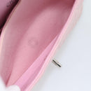 CHANEL Matelasse 25 Chain Shoulder Bag cotton Pink Silver CC Auth 193441-22
