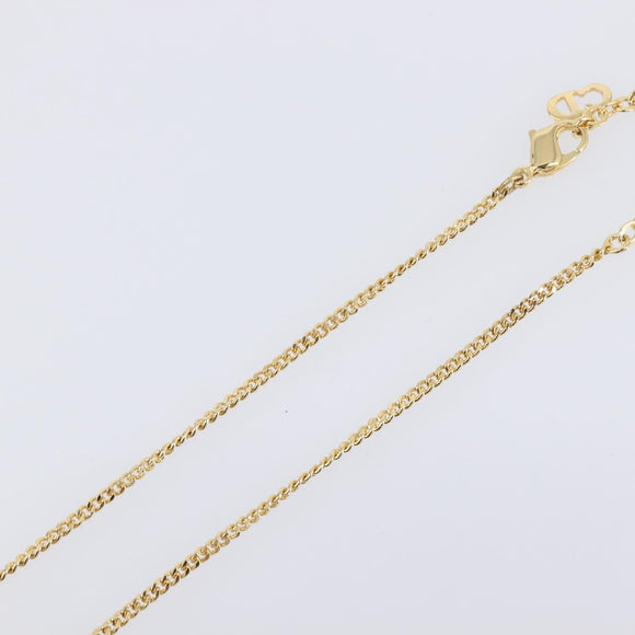 Christian Dior Necklace metal Gold Tone Auth 193448M
